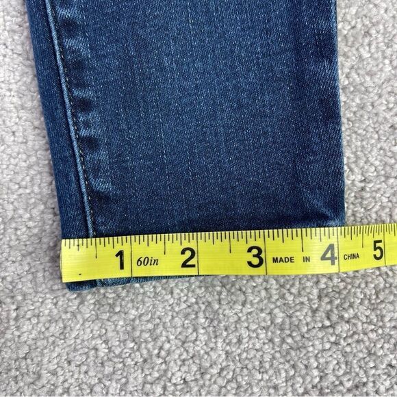 Gap Jeans Women’s 2 Blue Dark Wash Slim Fit Cropped Skinny Leg Low Rise Denim - Picture 13 of 14